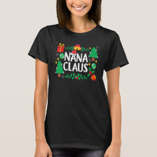 T-shirt Nana Claus  Christmas Tree Ornaments Matching Fami