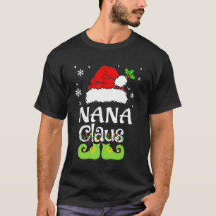 T-shirt Nana Claus Famille Correspondant Nana Claus Pajama