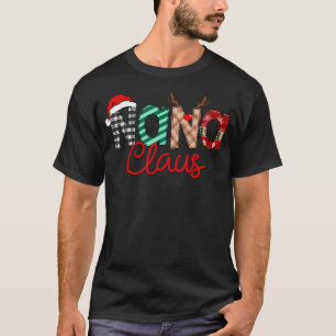 T-shirt Nana Claus Noël Santa Hat Reindeeer Famille Ma