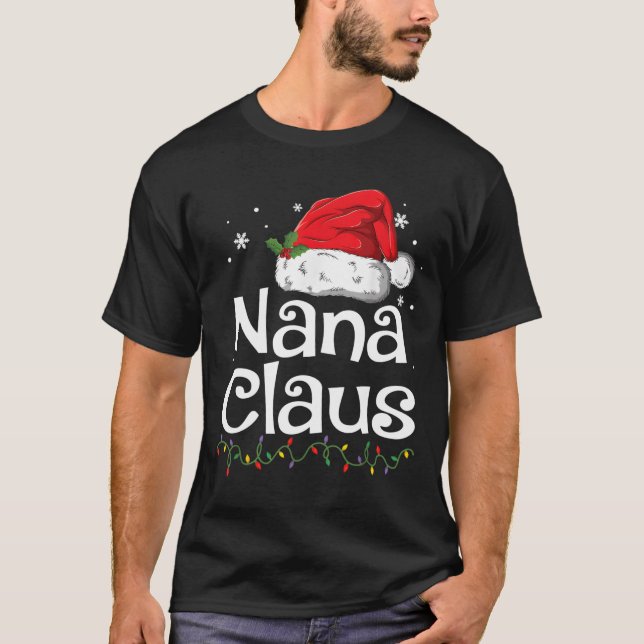 T-shirt Nana Claus Pajamas Santa (Devant)