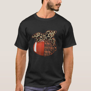 T-shirt Nana de football bonnet brouillon léopard vintage