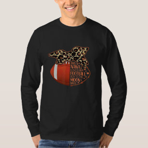 T-shirt Nana de football bonnet brouillon léopard vintage