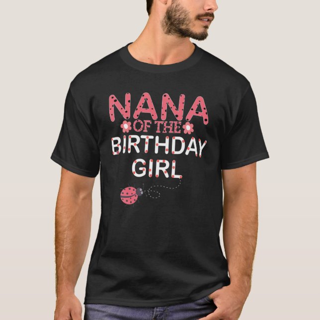 T-shirt Nana De La Famille Fille Anniversaire Qui Correspo (Devant)