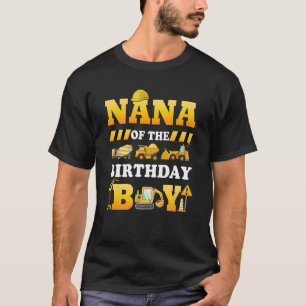 T-shirt Nana De L'Anniversaire Boy Construction Matching F