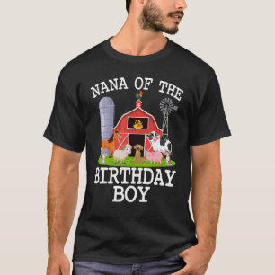 T-shirt Nana De L'Anniversaire Boy Farm Agriculteur