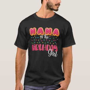 T-shirt Nana De L'Anniversaire Fille Donut Grand-Mère Corr