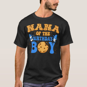 T-shirt Nana De L'Anniversaire Garçon Lait Et Cookies Love