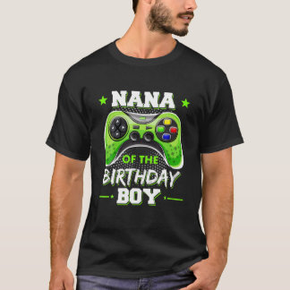T-shirt Nana De L'Anniversaire Jeu Vidéo Décorations Garço