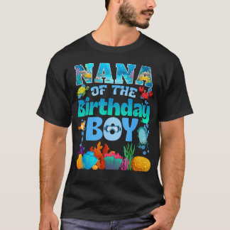 T-shirt Nana du garçon anniversaire Aquarium Animaux marin
