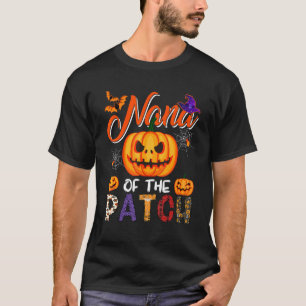 T-shirt Nana Du Patch Halloween Citrouilles Effrayants Mat