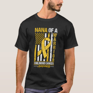 T-shirt Nana D'Un Guerrier Drapeau De Sensibilisation Au C
