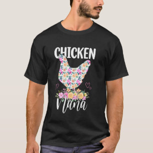 T-shirt Nana Fleurie Maman Maman Maman Mères Poulet Mignon