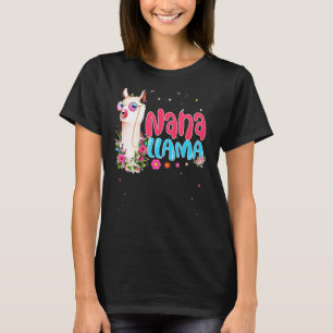 T-shirt Nana Llama de la mignonne Fête des mères Anniversa