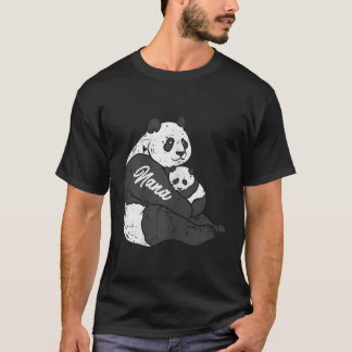 T-shirt Nana Panda Et Cub Hug Fête Des Mères Ours Grand Mi