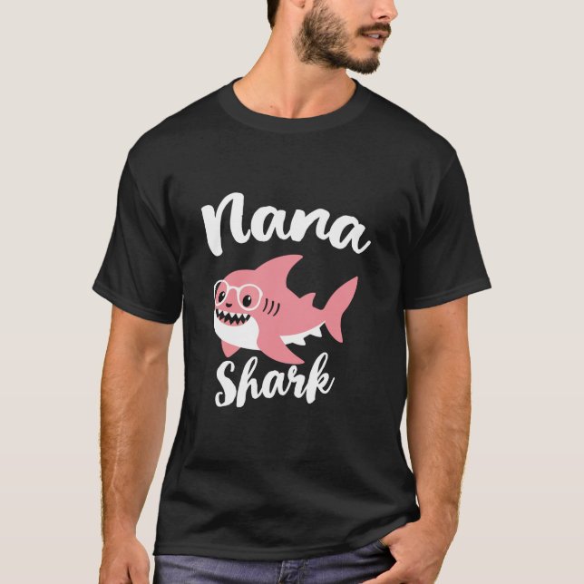 T-shirt Nana Shark Fête des mères grand-mère drôle (Devant)