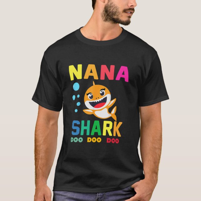 T-shirt Nana Shark Shirt Nana Shark Lover Family Mother's  (Devant)