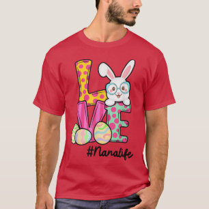 T-shirt Nana Vie Pâques Gnome Bunny Amour Drôle Pâques Nan