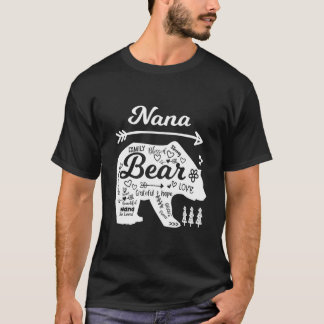T-shirt Nana Words Of Love Bear With Doodle S Grandma