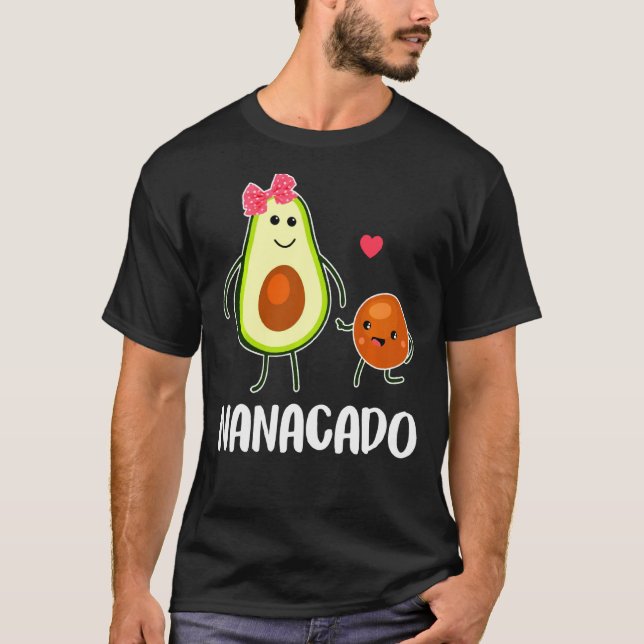 T-shirt Nanacado Cute Avocado Femmes enceintes (Devant)