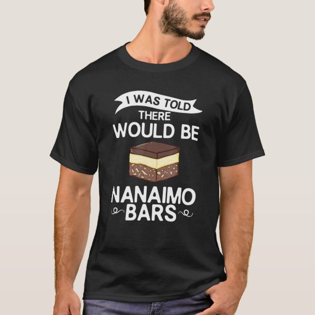 T-shirt Nanaimo Bar Canada Mélangez le dessert canadien (Devant)