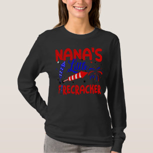 T-shirt Nana's Little Firecracker Patriotic 4 juillet Wi-F
