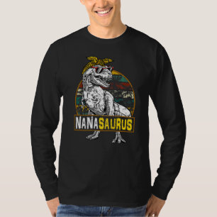 T-shirt Nanasaurus Leopard Rex Dinosaur Nana Saurus Mère
