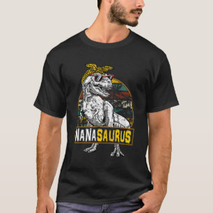 T-shirt Nanasaurus Leopard Rex Dinosaur Nana Saurus Mère