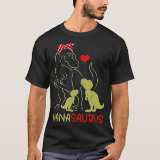 T-shirt Nanasaurus T Rex Nana Saurus Dinosaur Femmes Maman
