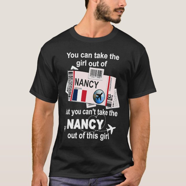 T-shirt Nancy Boarding Pass Nancy Girl Nancy (Devant)