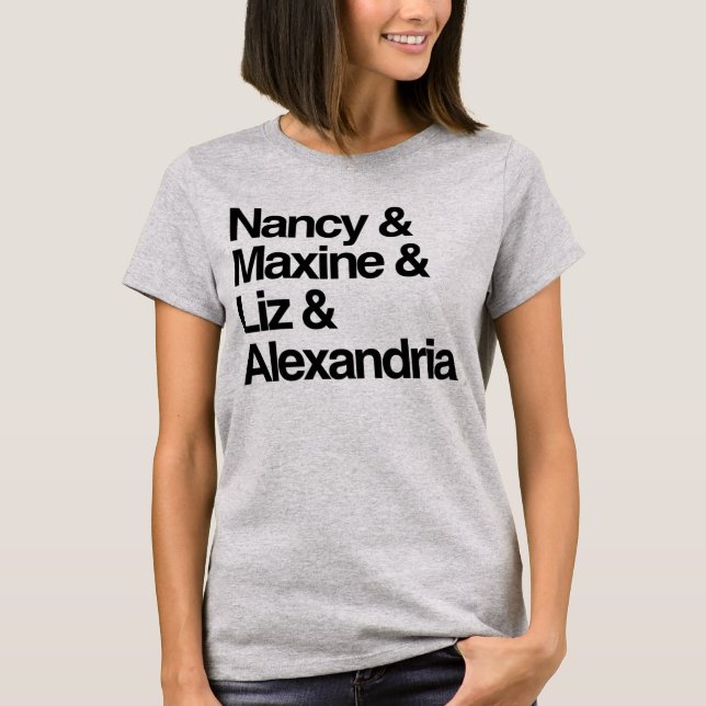 T-SHIRT NANCY MAXINE LIZ & AOC (Devant)