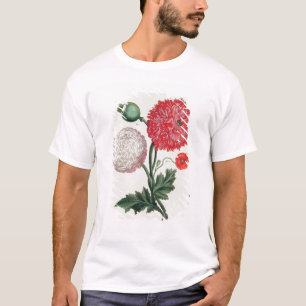 T-shirt Nandous de Papaver somniferum et de pavot gravés
