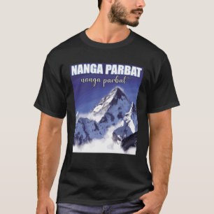 T-shirt Nanga Parbat Mountain Peak Summit Randonnée Pas C