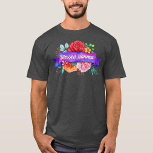 T-shirt Nanma pour femmes grand-mère avec aquarelle Ro
