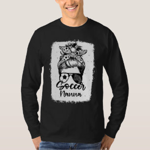 T-shirt Nanna de football Bonnet décoiffé léopard vintage 