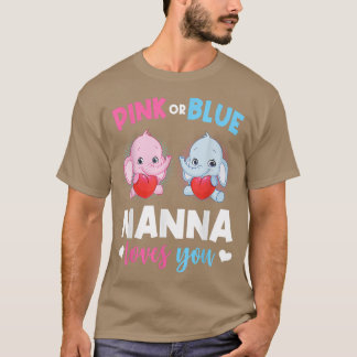 T-shirt Nanna Rose Ou Bleu Vous Aime Genre Révéler Éléphan