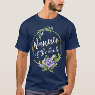 T-shirt Nannie de la mariée Mariage Baby Shower Nannie M