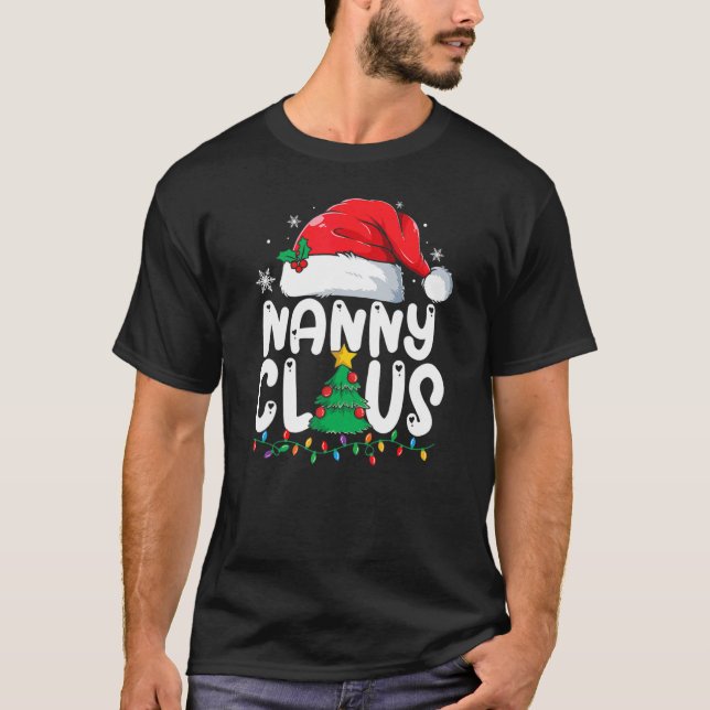 T-shirt Nanny Claus Groupe de jumelage Noël Famille Noël P (Devant)