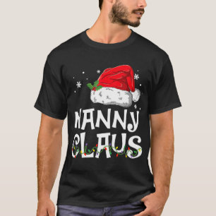 T-shirt Nanny Claus Père Noël Funny Christmas Pyjama Corre