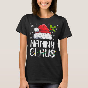 T-shirt Nanny Claus Père Noël Funny Christmas Pyjama Corre