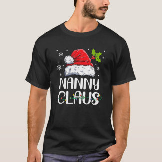 T-shirt Nanny Claus Père Noël Funny Christmas Pyjama Corre