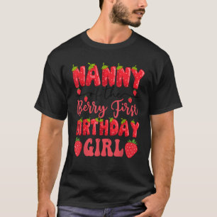 T-shirt Nanny Du Berry Premier Anniversaire Fille Fraise