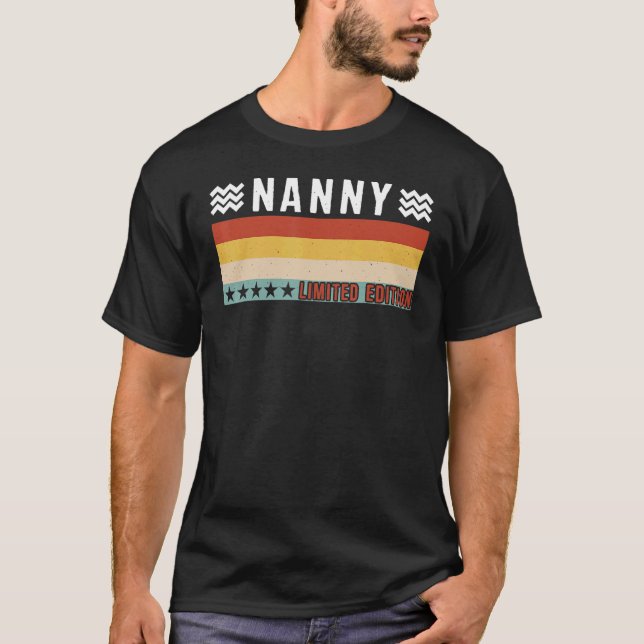 T-shirt Nanny Job Title Profession Travailleur Appréciatio (Devant)