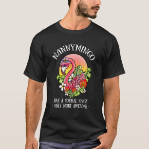 T-shirt Nannymingo Nanny Flamant rose Grand-mère Grand-mèr