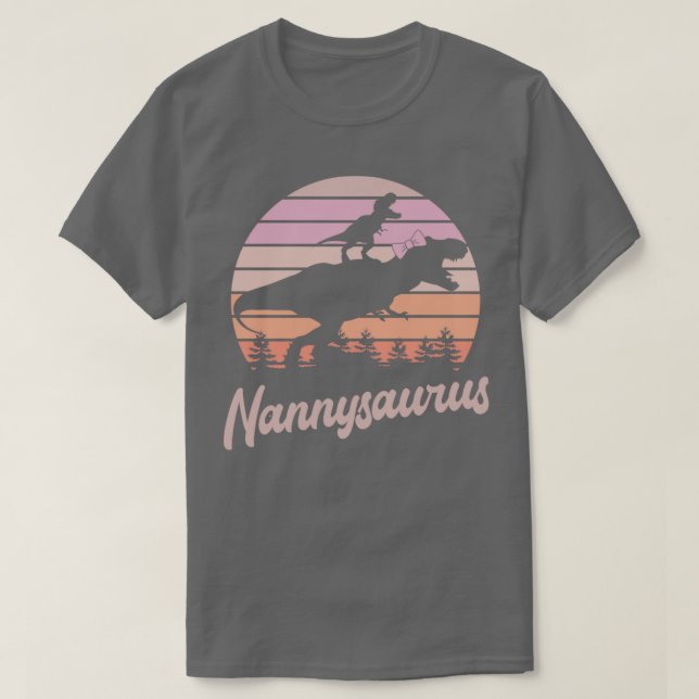 T-shirt Nannysaurus TRex Dinosaur (Design devant)