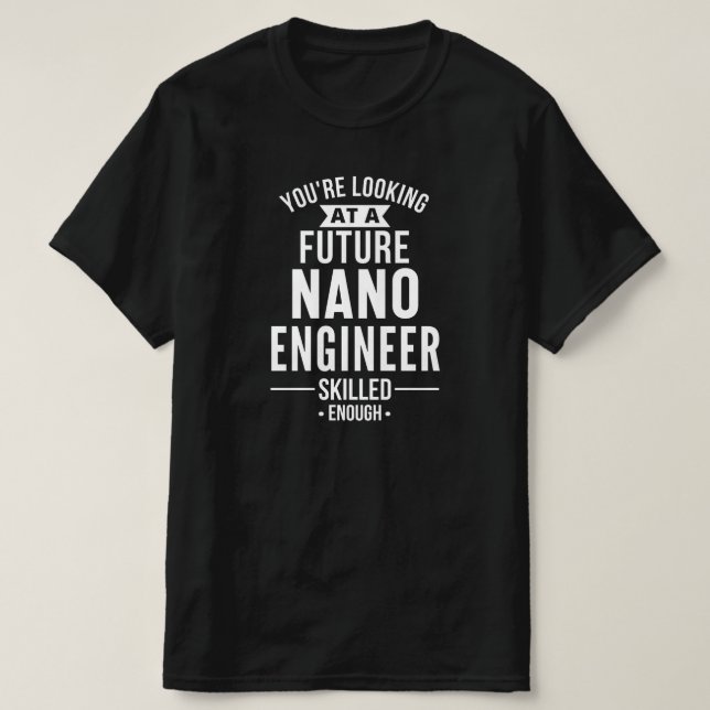 T-shirt NANO cadeau ingénieur (Design devant)