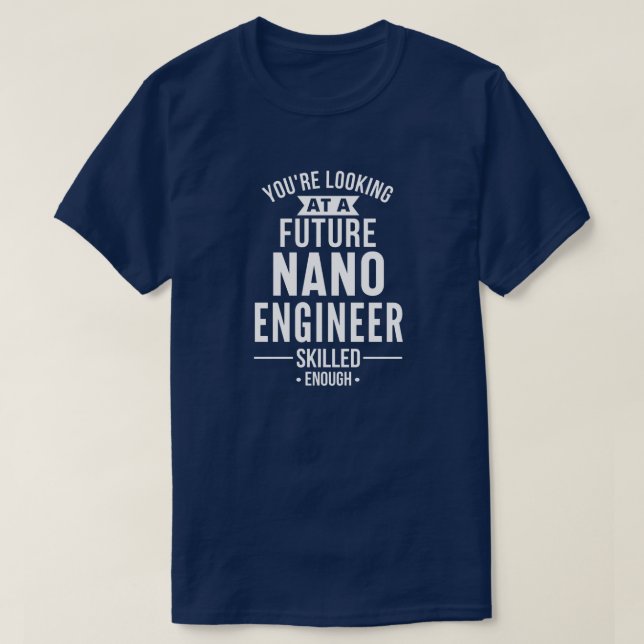 T-shirt NANO cadeau ingénieur (Design devant)
