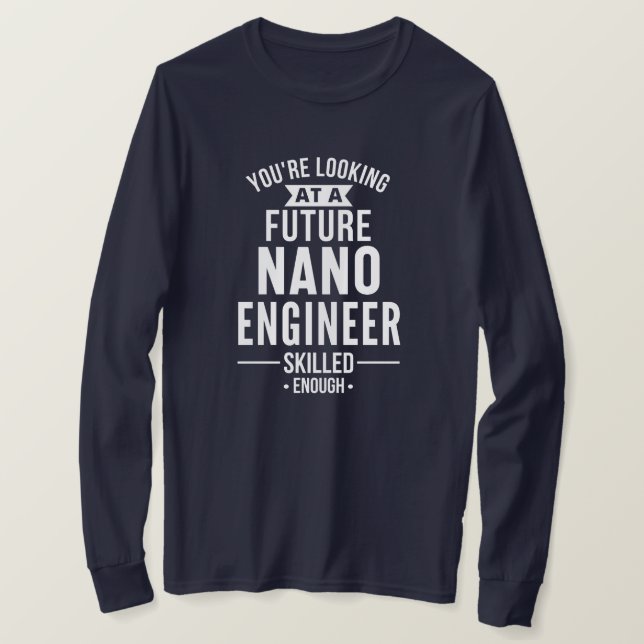 T-shirt NANO cadeau ingénieur (Design devant)