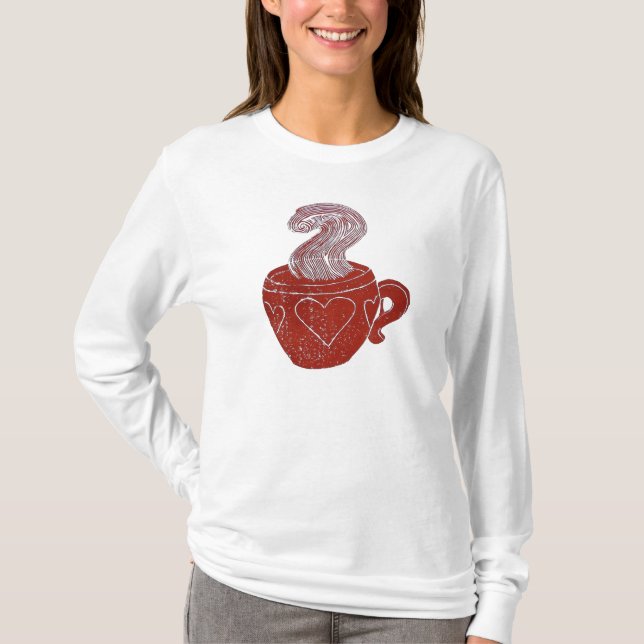 T-shirt nano de douille de Hanes des femmes de (Devant)