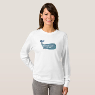 T-shirt Nantucket Blue Whale Beach