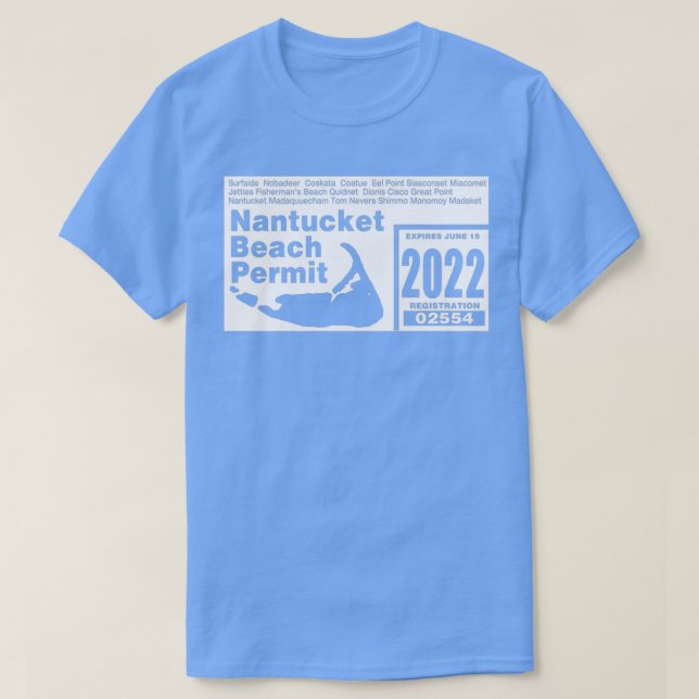 T-shirt Nantucket off road permis 2022 (2)  (Design devant)
